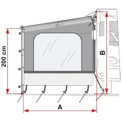 Markisen-Seitenwand Fiamma Side W Für Caravanstore XL -Online Camping Angebote markisen seitenwand fiamma side w fuer cs caravanstore mit fenster markisenzubehoer 1000 2 21357