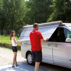 Wandmarkise Fiamma F35 Pro 250, Tuch: Royal Grey, Gehäuse: Schwarz -Online Camping Angebote markisentuch zusammenrollen fiamma f35 pro markise 1000 5 22756