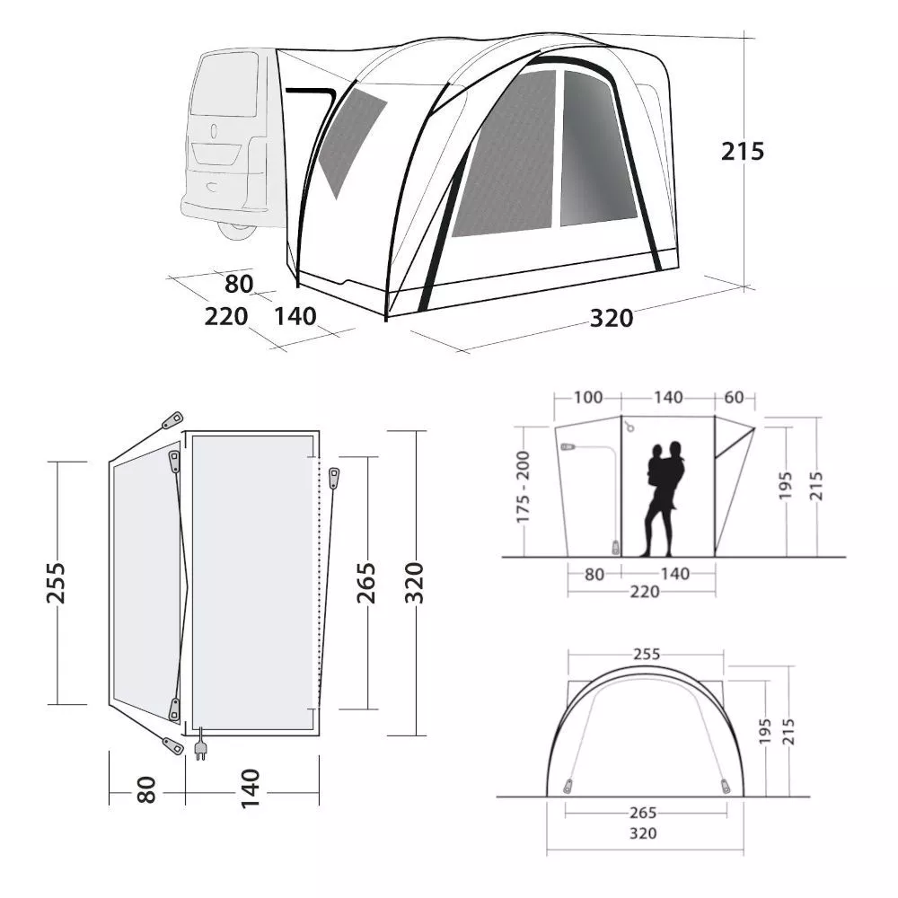 Busvorzelt Outwell Seacrest 4 Busvorzelt Outwell Seacrest – Bild 2