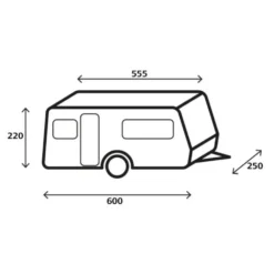 Wohnwagen-Abdeckung Brunner Caravan Cover Design 12M, 550-600 Cm -Online Camping Angebote masse groesse brunner caravan cover design 12m wohnwagen schutzhuelle 550 600 cm abdeckhaube 1000 4 24706