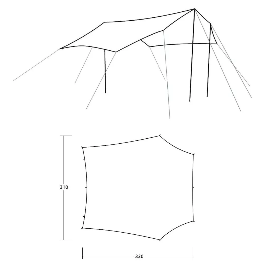 Sonnensegel Outwell Canopy Tarp M 4 Sonnensegel Outwell Canopy Tarp M – Bild 2