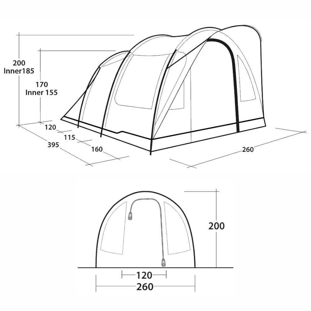 Campingzelt Outwell Sky 4 4 Campingzelt Outwell Sky 4 – Bild 2