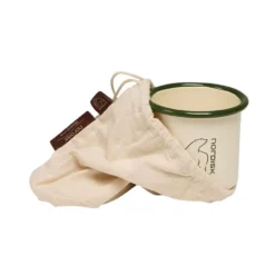 Emaillierte Tasse Nordisk Madam Blå, 250 Ml -Online Camping Angebote nordisk madam bla cup gruener rand emaille becher trinkbecher tasse mit henkel mit verstaubeutel 1000 4 26776