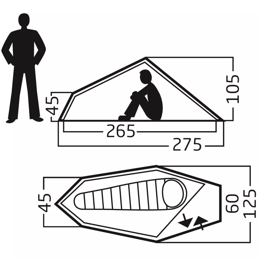 Trekkingzelt Nordisk Svalbard 1 PU 4 Trekkingzelt Nordisk Svalbard 1 PU – Bild 2