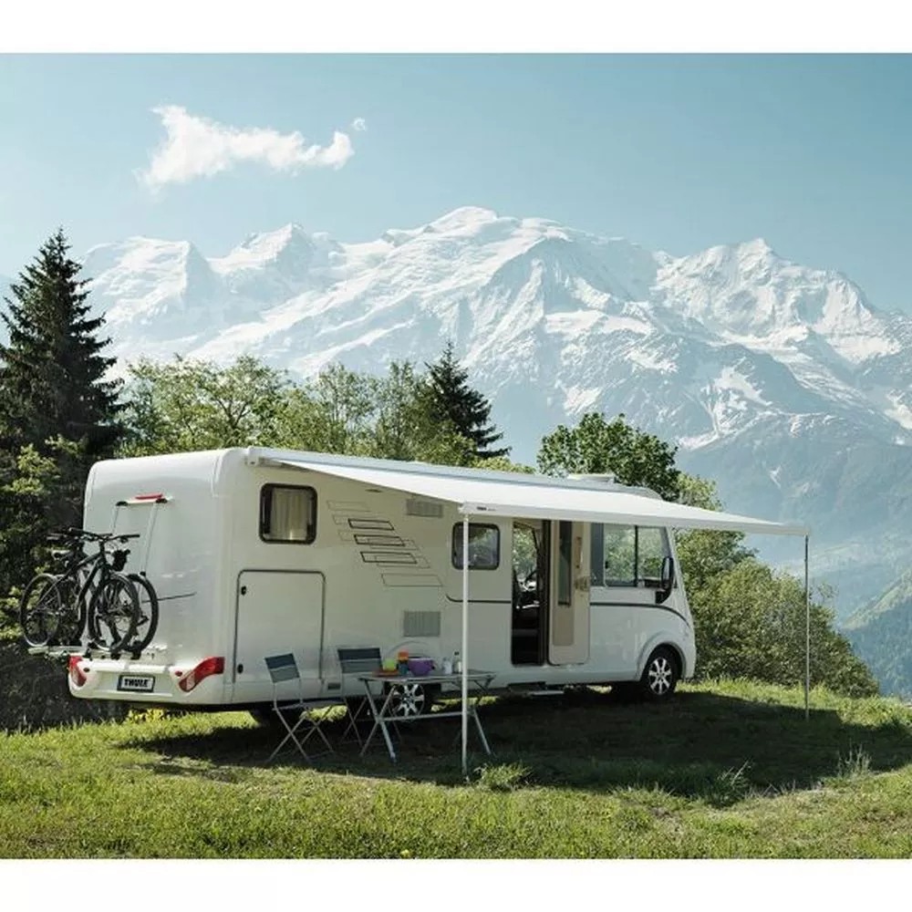 Motormarkise Thule Omnistor 8000, Tuch: Mystic-grau, Gehäuse: Eloxiert 4 Motormarkise Thule Omnistor 8000, Tuch: Mystic-grau, Gehäuse: Eloxiert – Bild 2