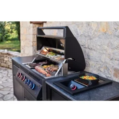 Outdoorküche Napoleon OASIS Compact 105 Mit BIG32-1 Und Einbau Sizzle Zone, Mattschwarz -Online Camping Angebote outdoor kueche napoleon oasis compact 105 mattschwarz unterschrank mit 2 schubladen innenraumbeleuchtung 1000 7 28162