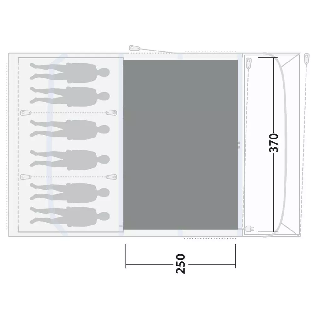 Teppich Outwell Cozy Carpet Florida / Alabama 6 Air 4 Teppich Outwell Cozy Carpet Florida / Alabama 6 Air – Bild 2