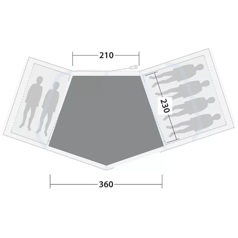 Teppich Outwell Cozy Carpet Hartford 6 Air 4 Teppich Outwell Cozy Carpet Hartford 6 Air – Bild 2
