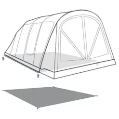 Unterlage Outwell Footprint Florida 5 Air -Online Camping Angebote outwell florida 5 air footprint skizze unterlage familien camping zelt 2 27537