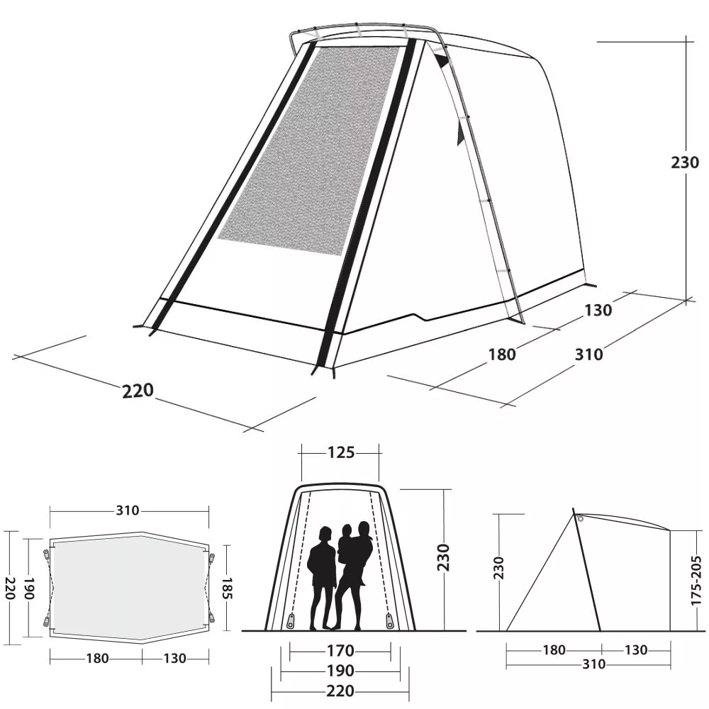 Buszelt Outwell Sandcrest L 4 Buszelt Outwell Sandcrest L – Bild 2
