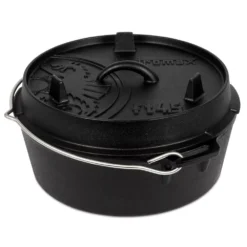 Dutch Oven Petromax Feuertopf Ft4.5-t Planer Boden, Gusseisentopf, Ø 22 Cm