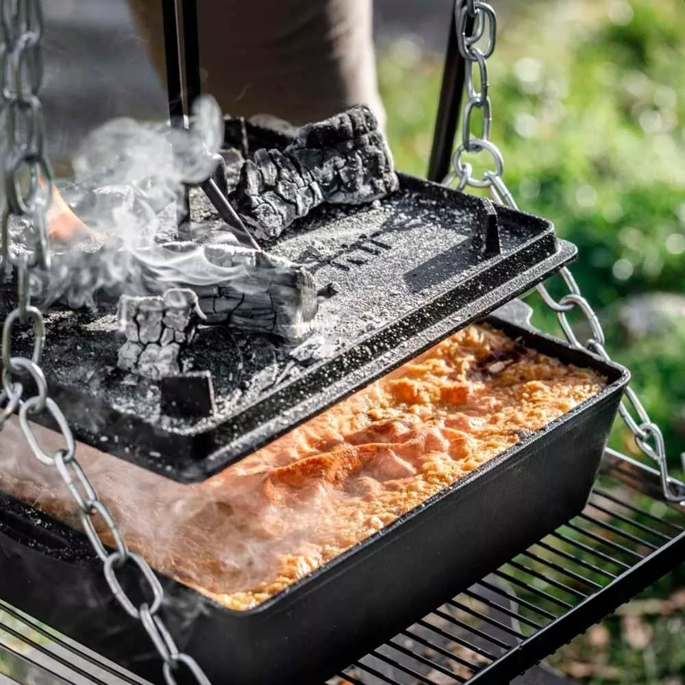 Gusseisen Petromax Kastenform Mit Deckel K12, Volumen 8 Liter 7 Gusseisen Petromax Kastenform Mit Deckel K12, Volumen 8 Liter – Bild 5