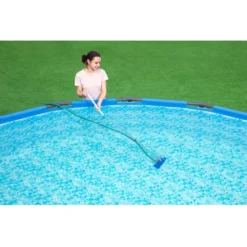 Poolreinigung Bestway Poolpflege Komplett-Set Bis Ø 396 Cm -Online Camping Angebote pool komplett reinigungs set bestway flowclear poolpflegeset fuer aufstellpools bis 396 cm poolzubehoer poolpflege 1000 4 21465
