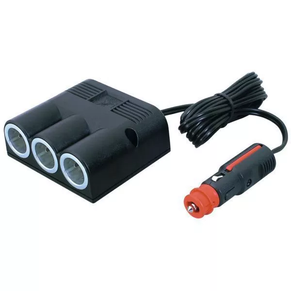 Adaptersteckdose PRO CAR Dreifachsteckdose Mit Universalstecker 3 Adaptersteckdose PRO CAR Dreifachsteckdose Mit Universalstecker