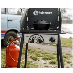 Petromax Gastisch GE45 Mit Einzelbrenner, 50 Mbar -Online Camping Angebote propangas betriebener stahl gastisch petromax ge45s inklusive windschutz 1000 4 25961