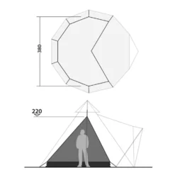 Robens Universal-Moskitonetz Tipi -Online Camping Angebote robens universal moskitonetz tipi insektenschutz innenzelt skizze masse groesse 1 28620