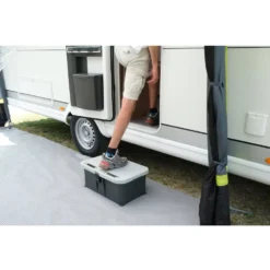 Trittstufe Brunner Boxstep NG Für Wohnwagen Und Wohnmobil -Online Camping Angebote rutschfeste trittflaeche brunner boxstep ng trittstufe stauraum box einstieg eintrittstufe 1000 5 25410