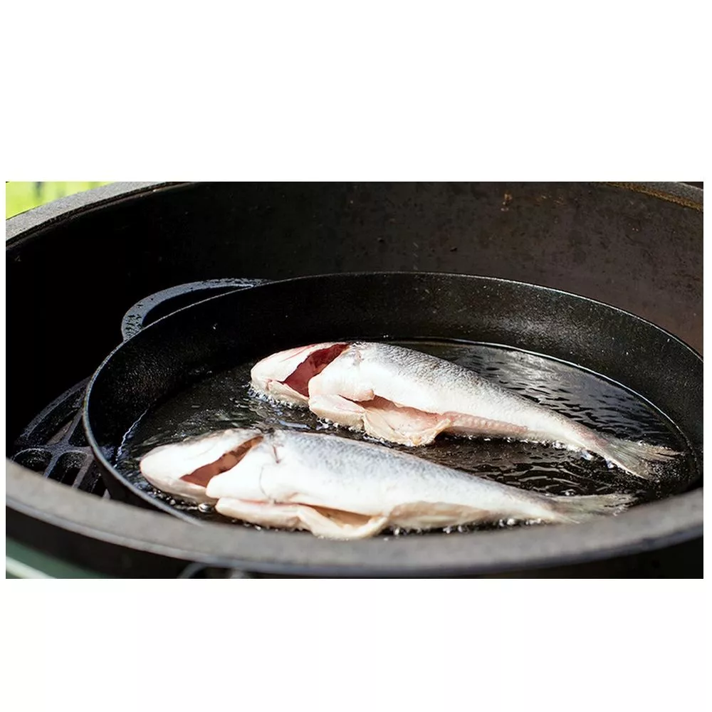 Gusseisenpfanne Big Green Egg Cast Iron Skillet, 2XL, XLarge, Large 5 Gusseisenpfanne Big Green Egg Cast Iron Skillet, 2XL, XLarge, Large – Bild 3