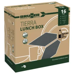 Campinggeschirr-Set Brunner Lunch Box PLA Tierra Magma C16 -Online Camping Angebote schwarzes geschirr set brunner lunchbox pla tierra magma c16 16 teiliges campinggeschirr set teller tassen 4 personen 1000 2 26163