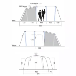 Aufblasbares Familienzelt Outwell Montana 6 Air -Online Camping Angebote skizze 2 outwell montana 6 air campingzelt familienzelt sechs personen 1000 2 27480