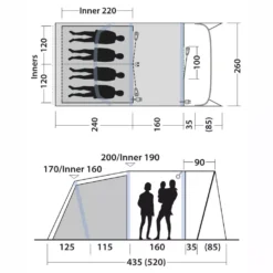Aufblasbares Campingzelt Outwell Monterey 4 Air -Online Camping Angebote skizze 2 outwell monterey 4 air campingzelt familienzelt vier personen 1000 2 27443