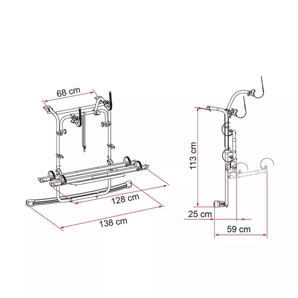 Veloträger, Fahrradträger Fiamma Carry-Bike VW Caddy 4 Veloträger, Fahrradträger Fiamma Carry-Bike VW Caddy – Bild 2