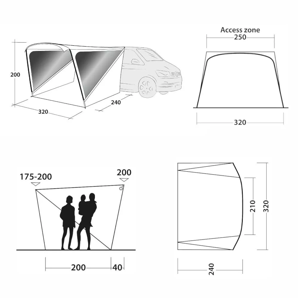 Outwell Touring Shelter Sonnendach 4 Outwell Touring Shelter Sonnendach – Bild 2
