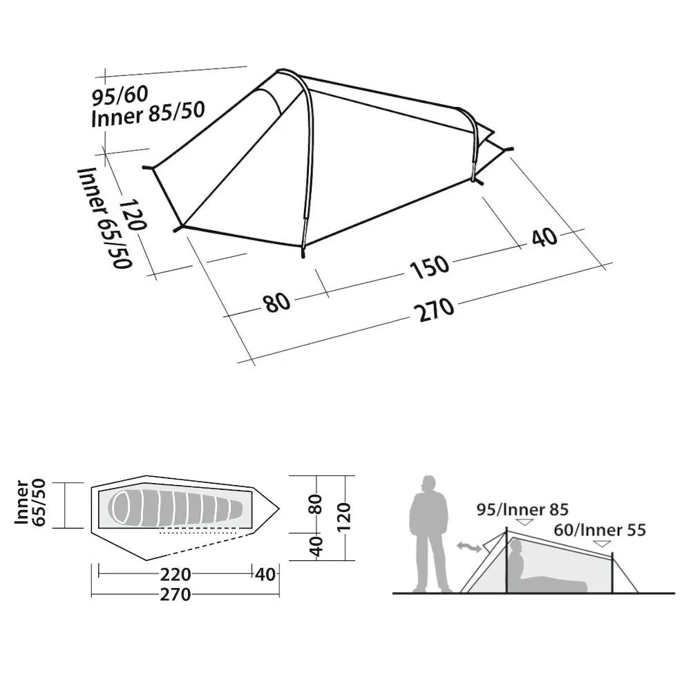 Trekkingzelt Robens Arrow Head 1 4 Trekkingzelt Robens Arrow Head 1 – Bild 2