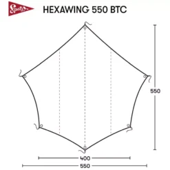 Tarp Spatz Hexawing 550 BTC -Online Camping Angebote spatz hexawing 550 btc sonnensegel campingsonnenschutz tarp groesse 1000 1 23876