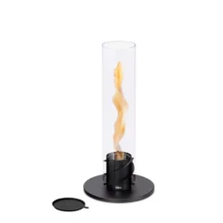 Höfats Spin 1500 Tischfeuer, Schwarz -Online Camping Angebote spin1500 hoefats schwarzes tischfeuer mit loeschdeckel glaszylinder 1000 2 27215