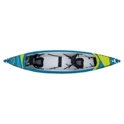 Aufblasbares Kajak Tahe Kayak Air Breeze Full HP2 -Online Camping Angebote tahe kajak kayak air breeze full hp2 draufsicht blaues gelbes zum aufblasen aufblasbares 2 3 personen erwachsene 1 kind familienkajak 1000 2 18203