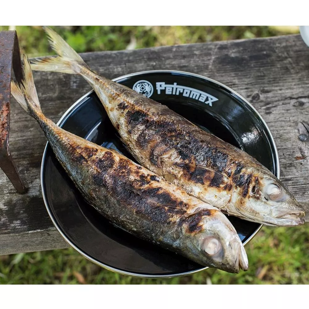 Petromax Emaille-Teller, Schwarz, 2 Stück, Ø 18cm 4 Petromax Emaille-Teller, Schwarz, 2 Stück, Ø 18cm – Bild 2