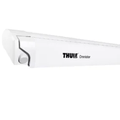 Motorisierte Dachmarkise Thule Omnistor 9200, Tuch: Mystic-grau, Gehäusefarbe: Weiss