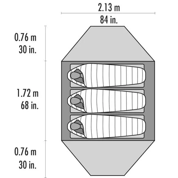Trekkingzelt MSR Elixir 3, Grün 8 Trekkingzelt MSR Elixir 3, Grün – Bild 6