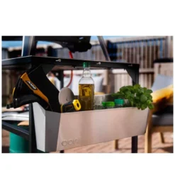 Ooni Utensilienfach - Medium -Online Camping Angebote utensilienfach ooni kuechentisch zubehoer aus edelstahl 1000 2 25315