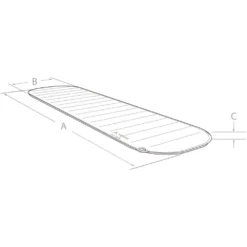 Selbstaufblasende Isomatte VAUDE Tour 5 L -Online Camping Angebote vaude tour 5 l skizze camping trekking isomatte liegematte 1000 3 22413