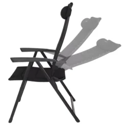 Campingstuhl Eurotrail Veroli -Online Camping Angebote verstellbare rueckenlehne eurotrail veroli schwarzer camping stuhl mit nackenkissen 1000 2 23597