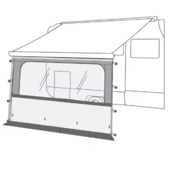 Markisen-Vorderwand Fiamma Blocker Pro 400 -Online Camping Angebote vorderwand fuer kurbel und sackmarkisen mit kederschiene fiamma blocker pro aus pvc polyvinylchlorid 1000 2 21306