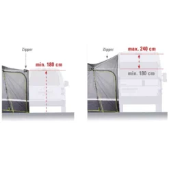 Freistehendes Busvorzelt High Peak Tour 2.0 -Online Camping Angebote vorzelt fuer busse campingbusse high peak tour2 0 verstellbare anschlusshoehe 1000 5 22658