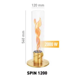 Höfats SPIN 1200 Tischfeuer, Gold -Online Camping Angebote waerme ausstrahlung bis 2000w hoefats spin1200 gold bio burner eco ring ambiente 1000 2 25744