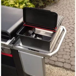 Weber Aufbewahrungsbehälter, Einsetzbar In Seitentisch Für Slate 76 Cm Plancha-Grills -Online Camping Angebote weber aufbewahrungsbehaelter mit klappbarem deckel passend fuer slate 76cm premium plancha 1000 6 26096