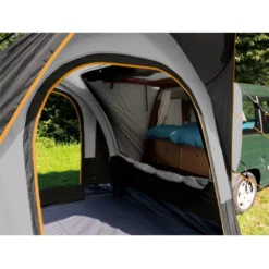 Bus- Und Auto-Heckzelt Eurotrail Cruiser Air SUV -Online Camping Angebote wohnraum aufblasbares busvorzelt eurotrail cruiser air suv kombi van freistehendes buszelt dunkelgrau schwarz 1000 4 22012