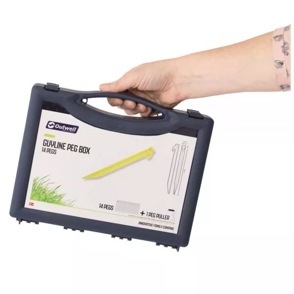 Leuchtende Zeltheringe Outwell Guyline Hering Box 4 Leuchtende Zeltheringe Outwell Guyline Hering Box – Bild 2