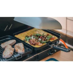 Cadac Dometic Universal Deckel -Online Camping Angebote zubehoer cadac dometic grillplatte backplatte universaldeckel aus aluminium leichte reinigung grau 1000 4 26220